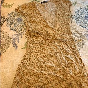 Floral wrap dress